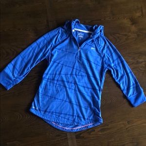 Nike 3/4 Sleeve Dri-Fit Hooded T-Shirt